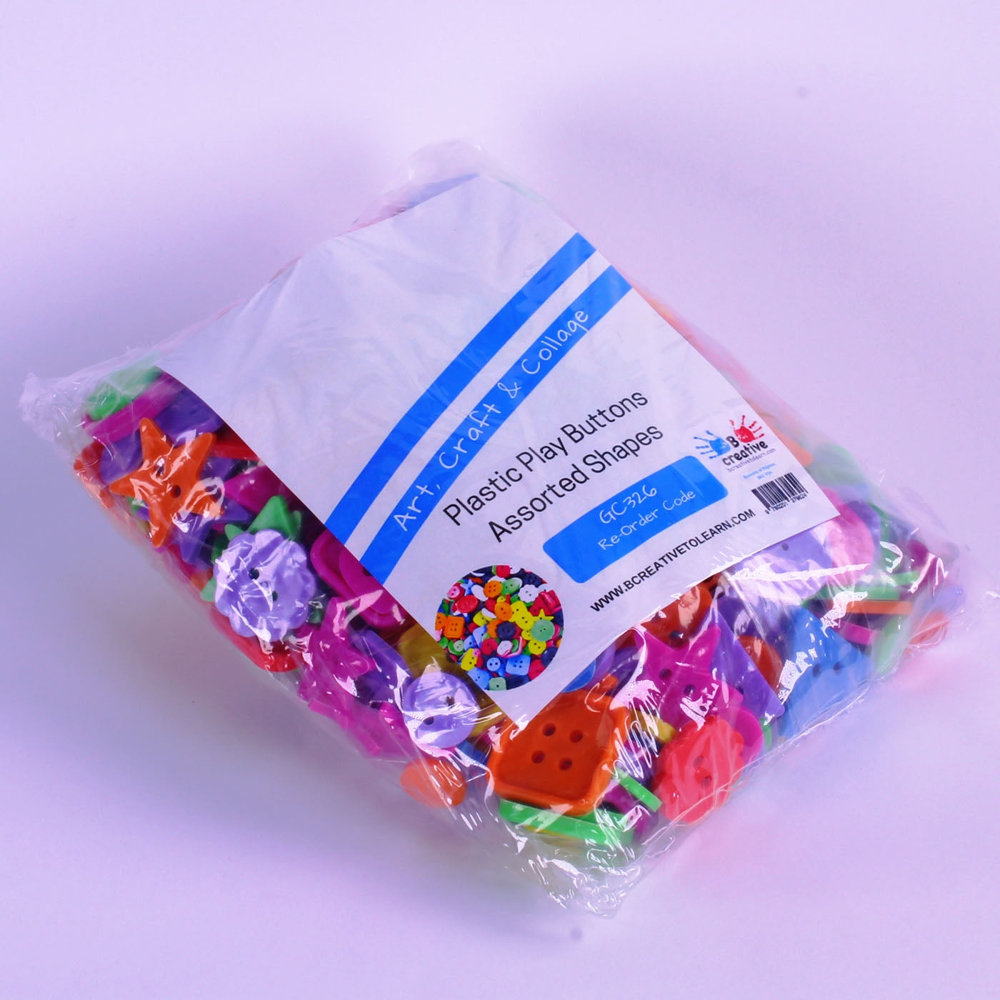 plastic play buttons