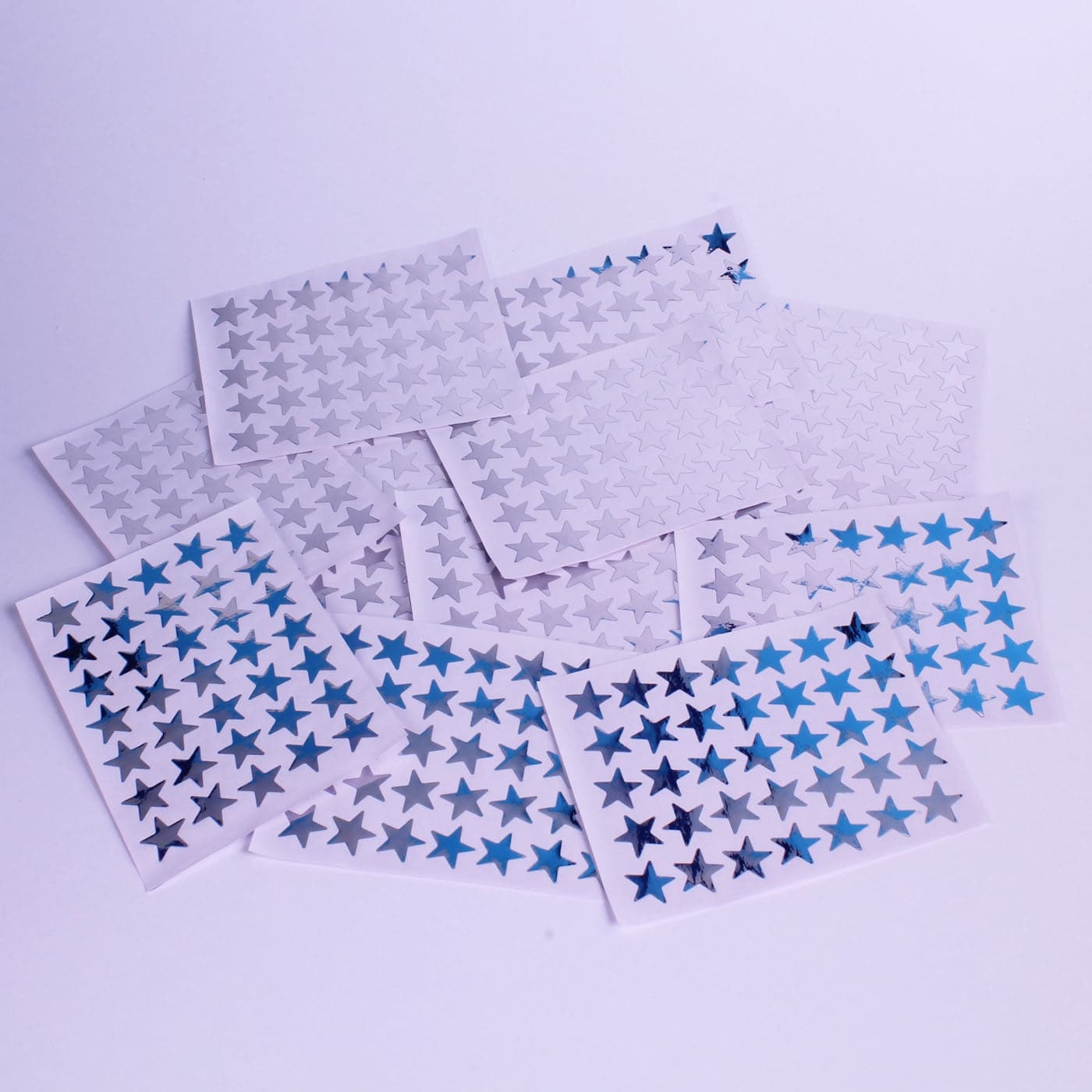 silver star shape stickers