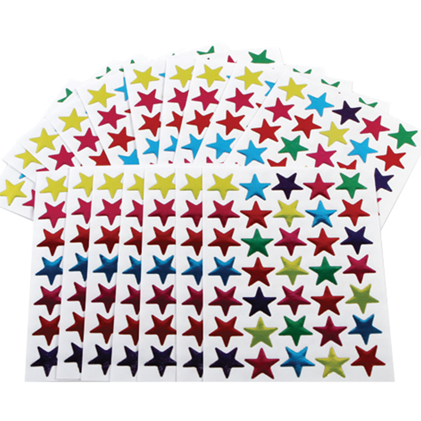 Coloured Star Stickers