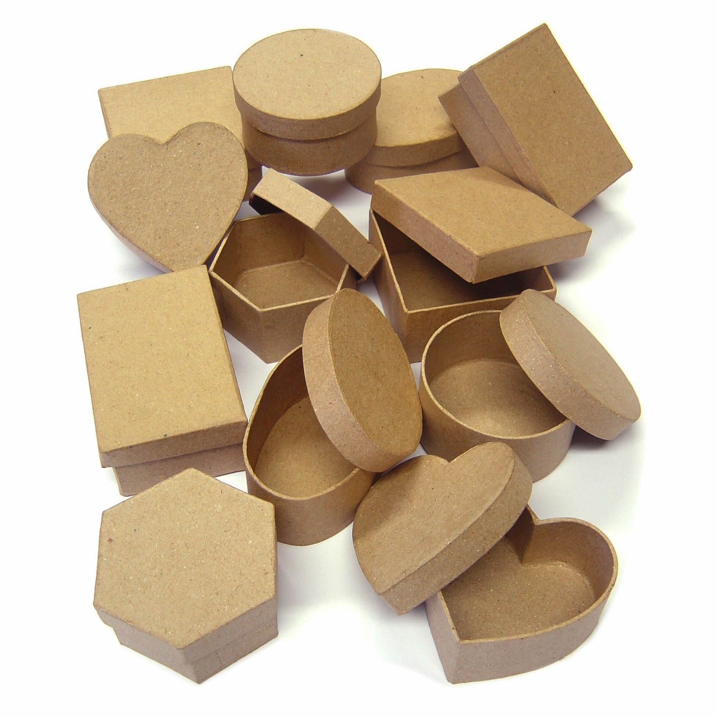 Assorted Shape Papier Matche Boxes with Lids