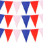 Red, White & Blue Bunting Flags With String