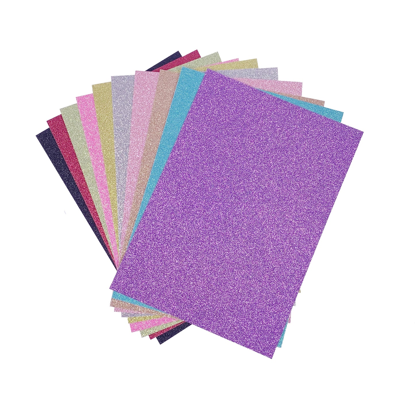 Glitter Card 10 Sheets Assorted Colours Choose Size