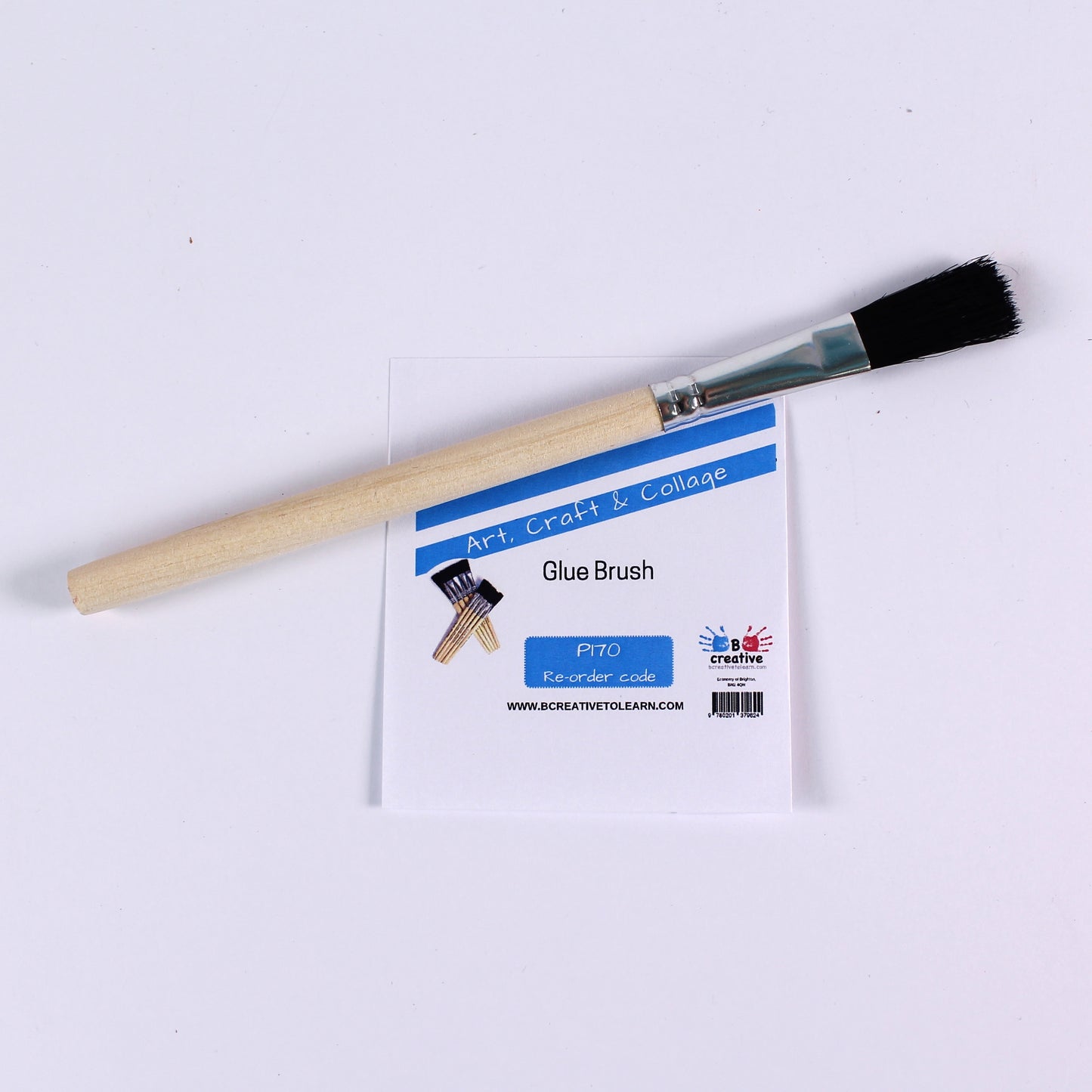 Flat Tip Hog Bristle Paste Glue Brushes