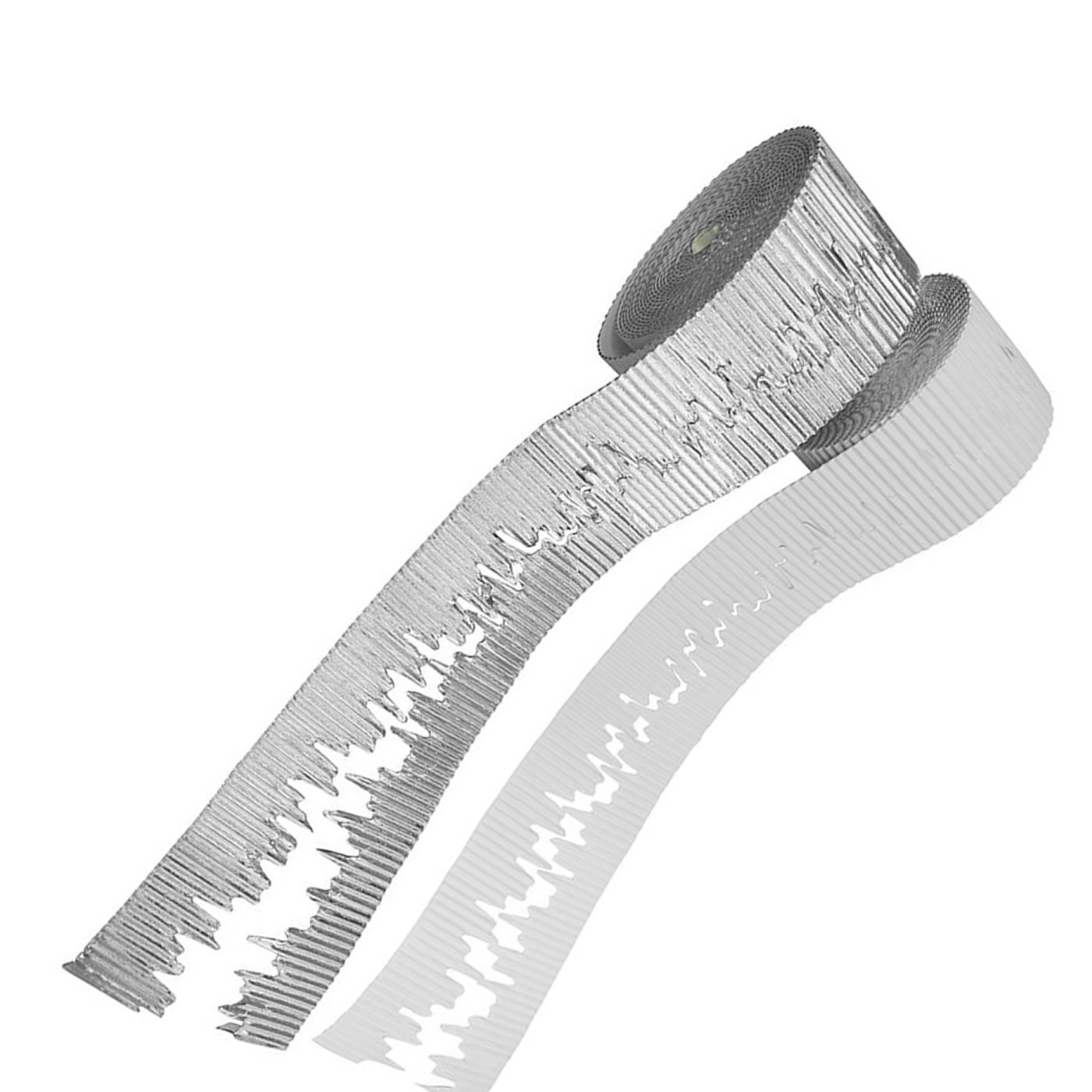 White Icicle Corrugated Bordette