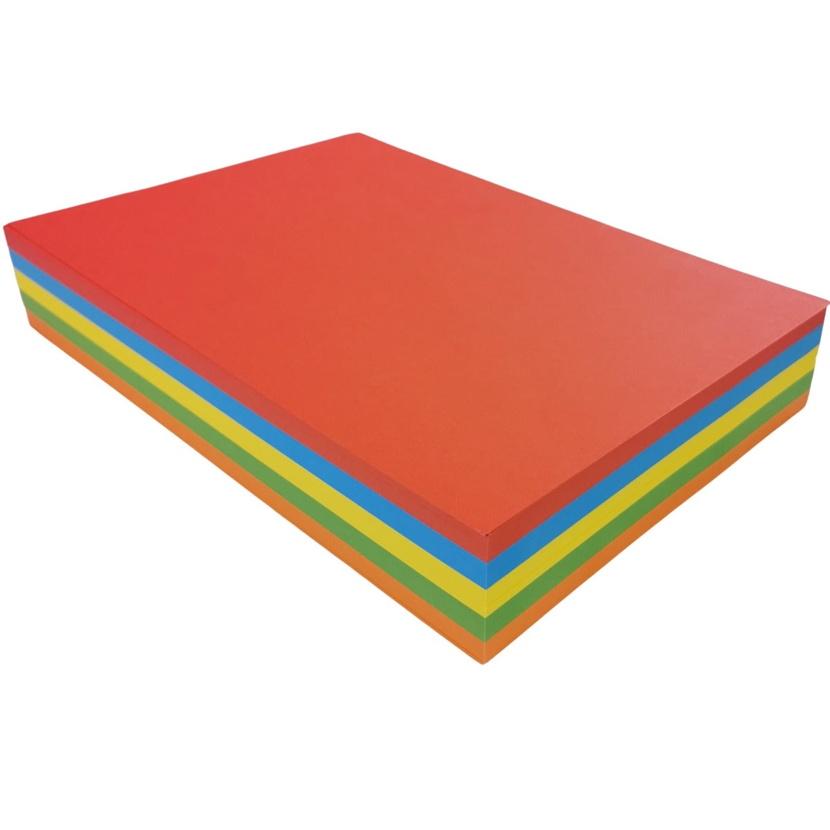 A4 Bright Assorted Coloured 160gsm Card Pack 250 Sheets