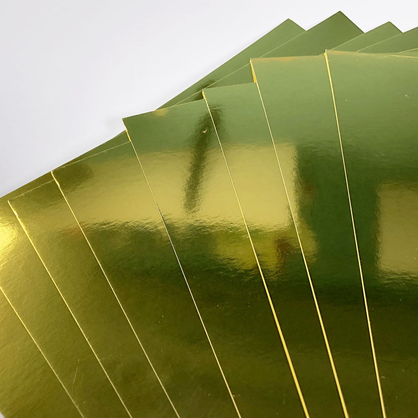 High shine gold card