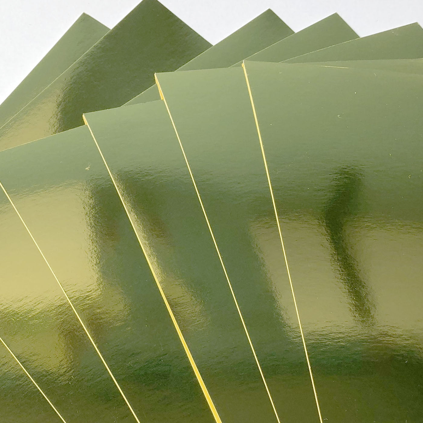 Glossy gold card