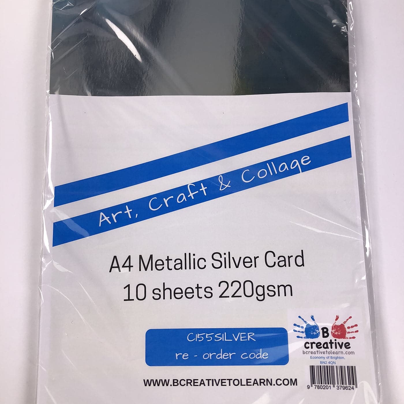 A4 silver card pack