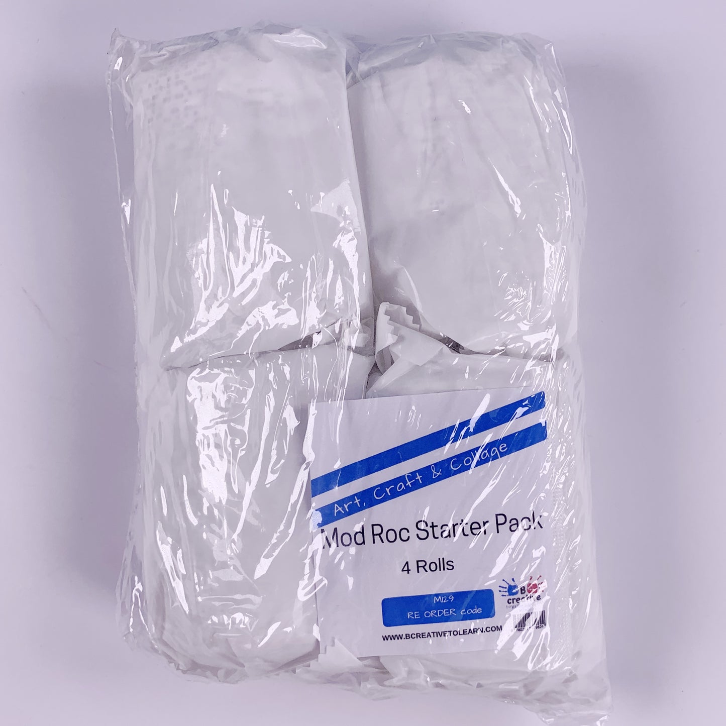 White Fast Drying Modroc Plaster of Paris Bandage Strips 8cm X 3m