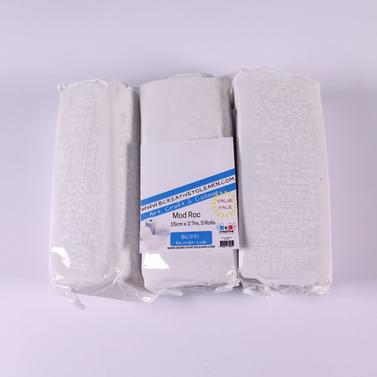 White Fast Drying Mod Roc 15cm X 2.7m