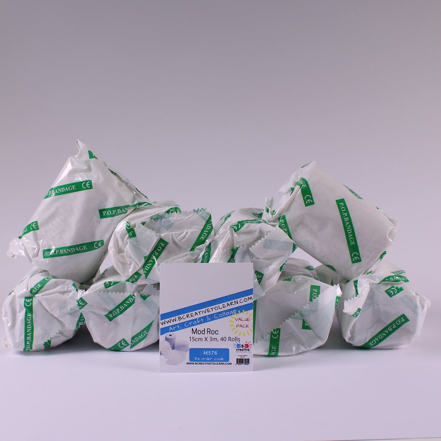 White Fast Drying Mod Roc 15cm X 3m