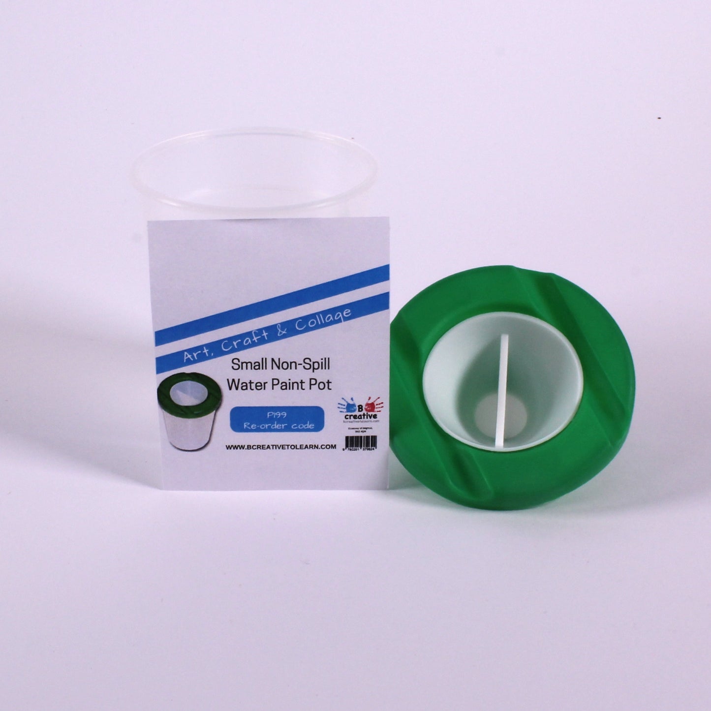 Paint Pots - Plastic Non - Spill Paint and Water Pots with Lids
