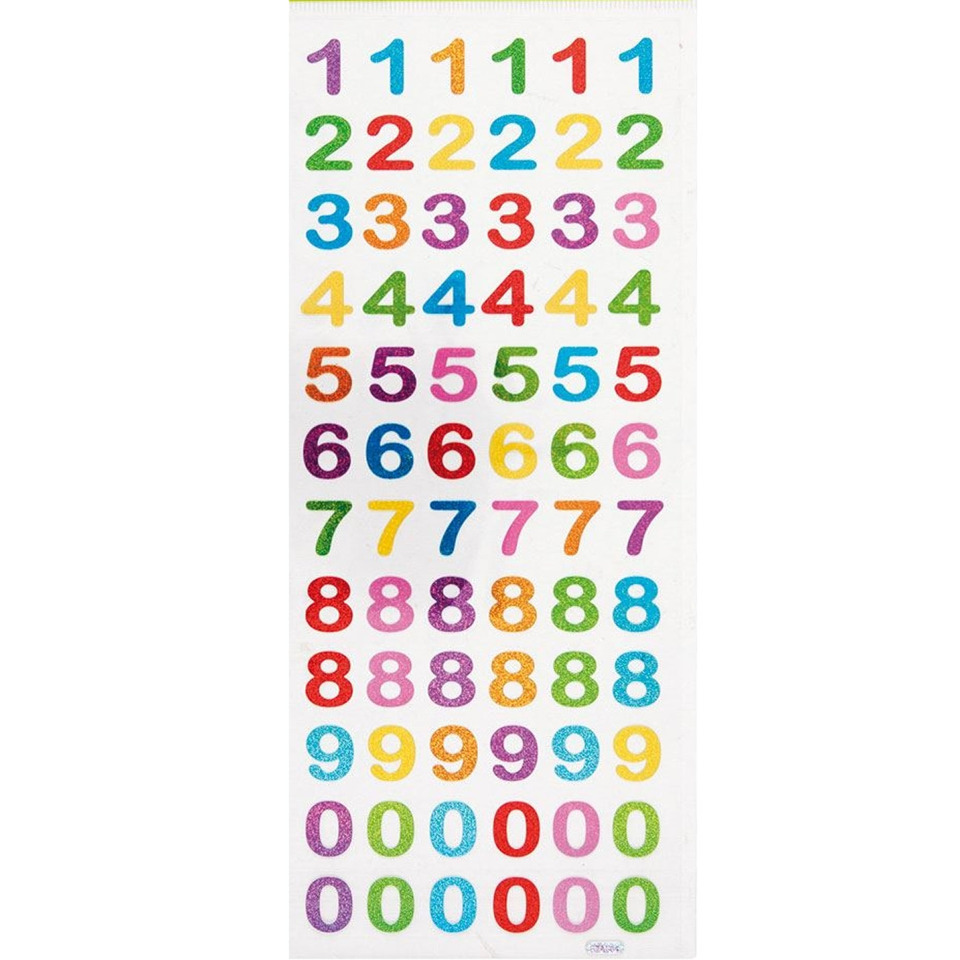 Number stickers