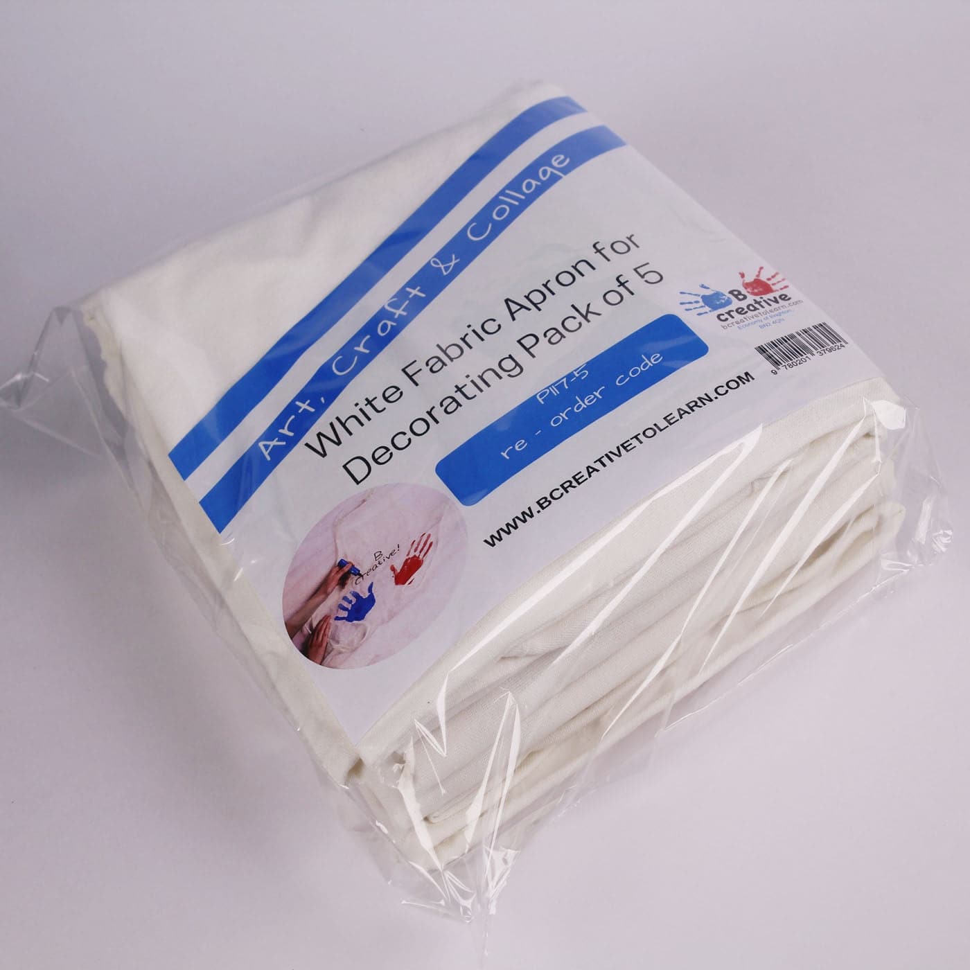 White Fabric Apron for Decorating