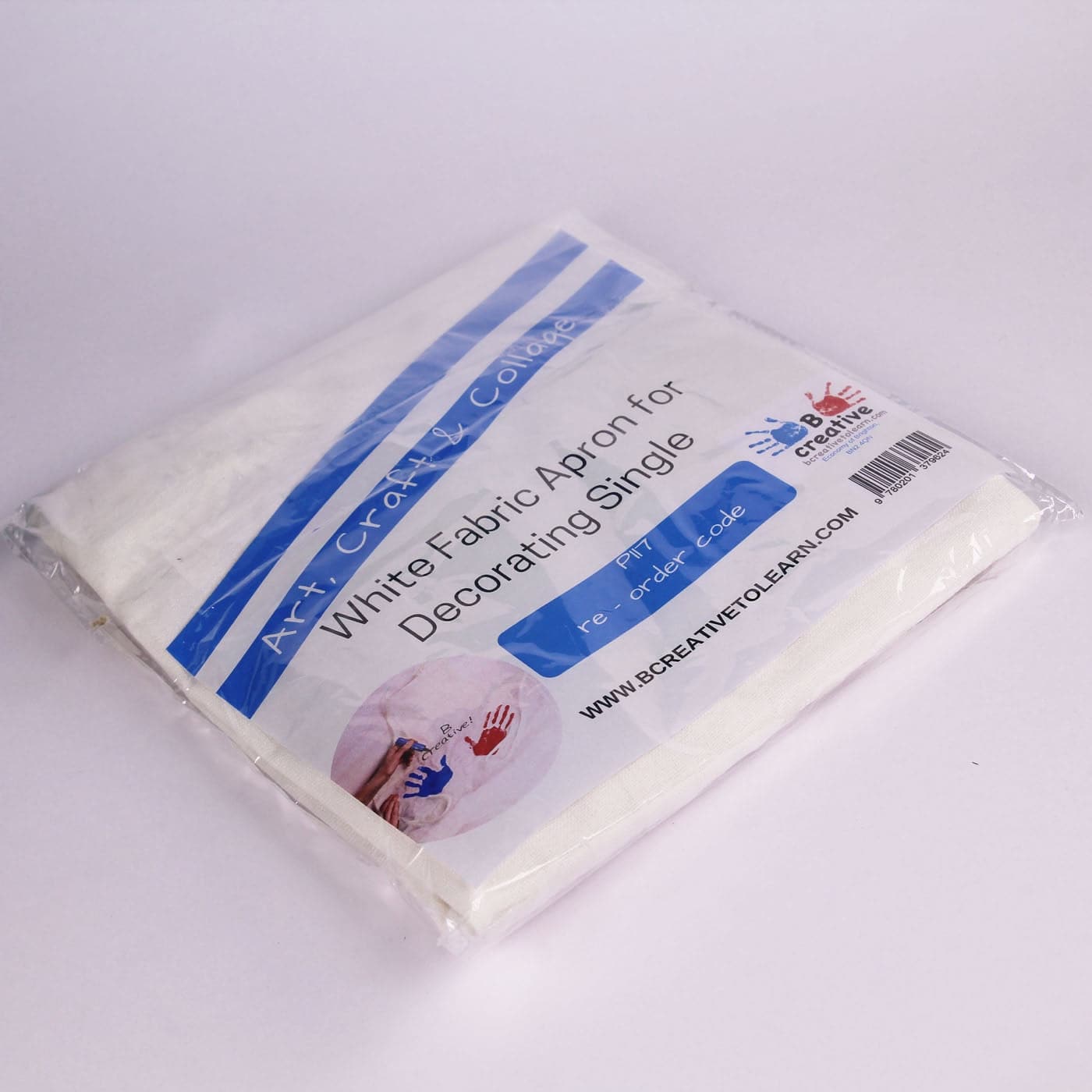 White Fabric Apron for Decorating