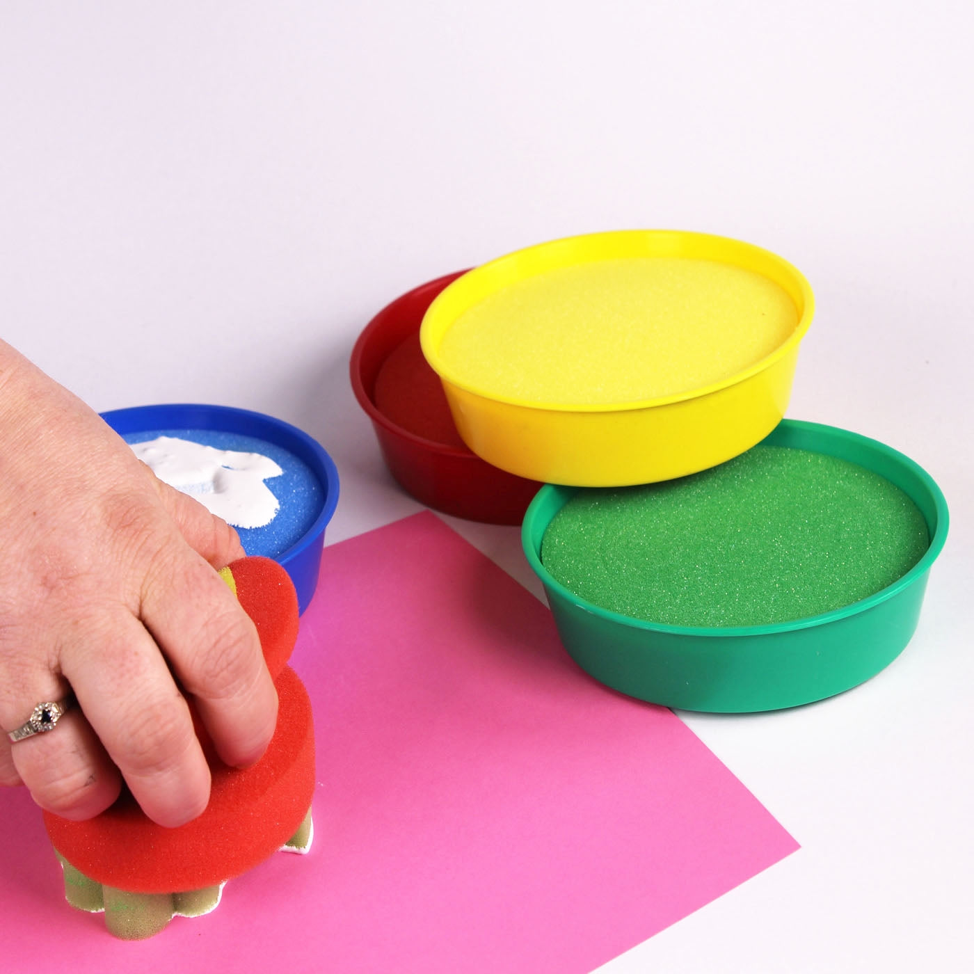 coloured mixing bowl