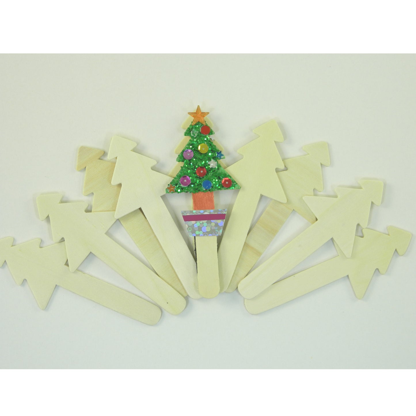 christmas tree wooden craft sticks