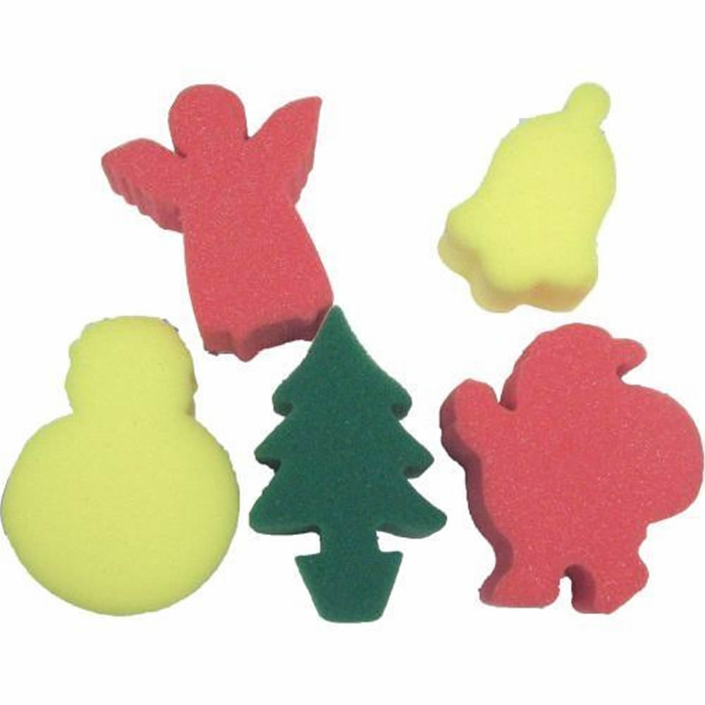 christmas painting sponges