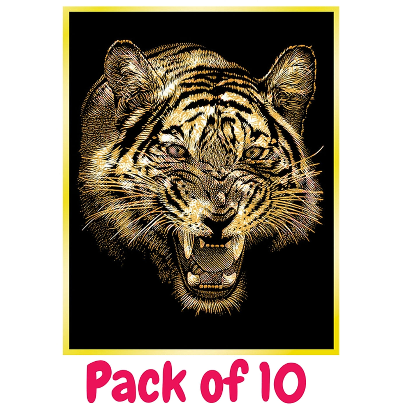 Gold Scraperfoil 152mm x 101mm, Pack of 10