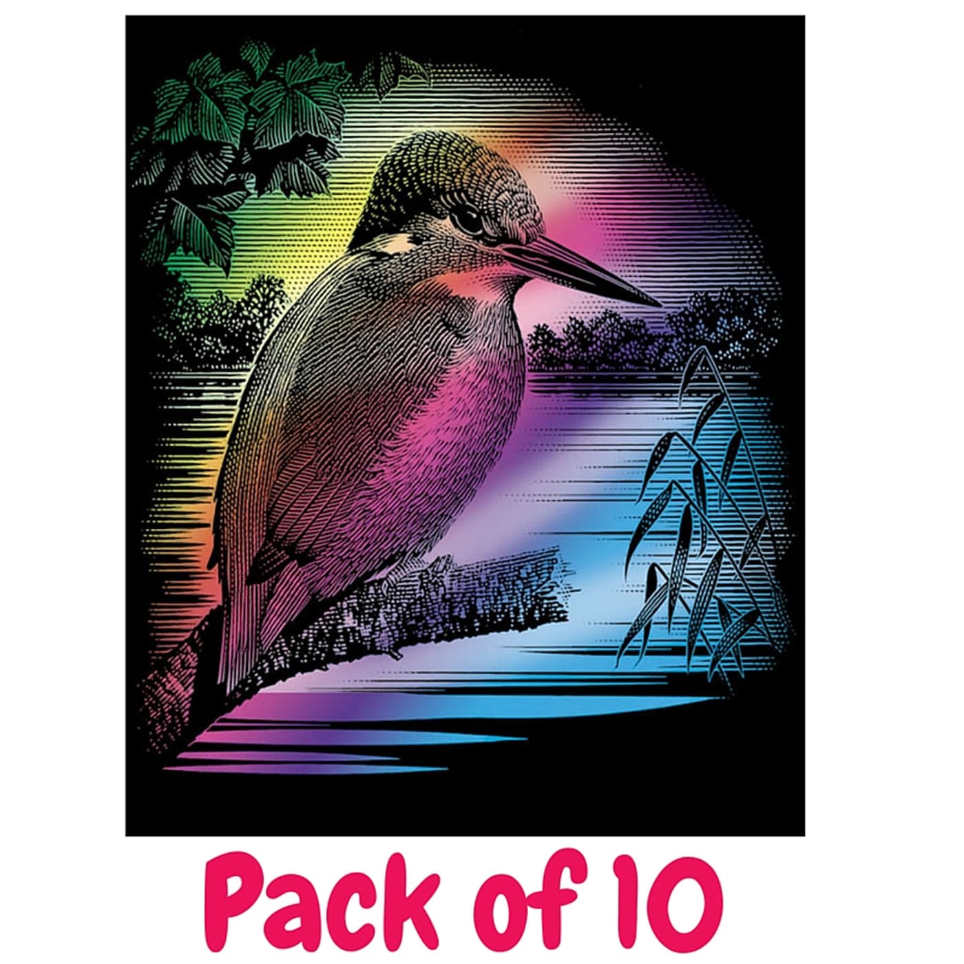 Rainbow Scraperfoil 152mm x 101mm, Pack of 10