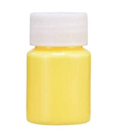 Yellow glow in the dark paint
