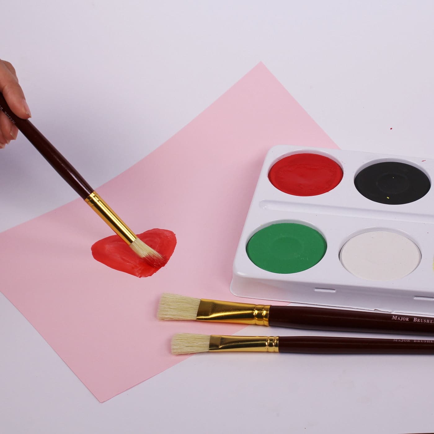 Sturdy bristle painting brushes