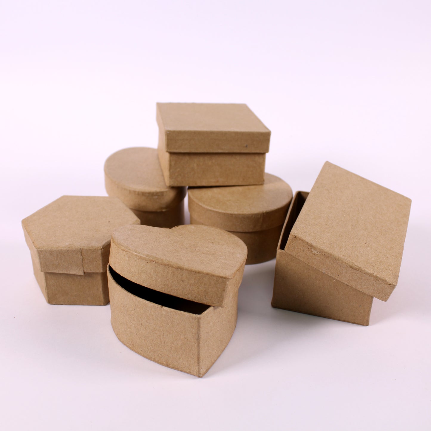 Assorted Shape Papier Matche Boxes with Lids
