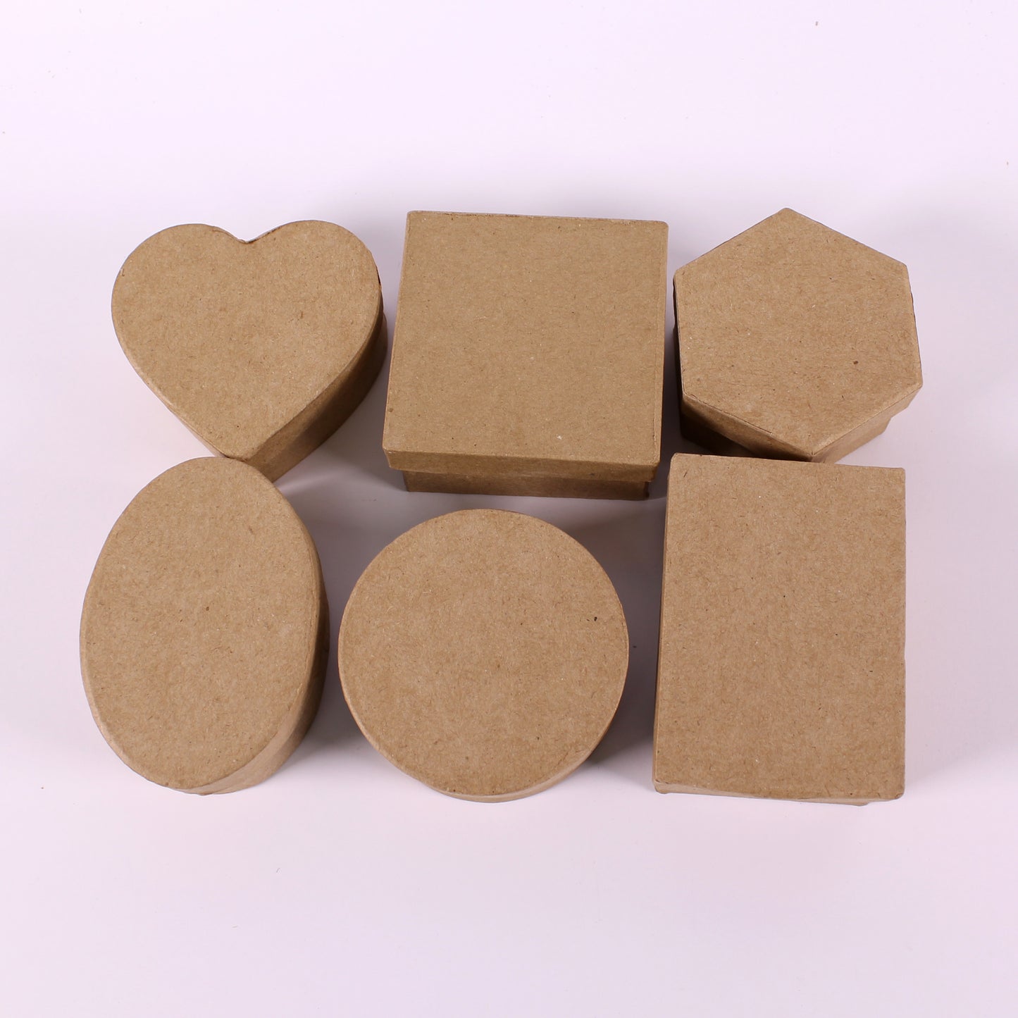 Assorted Shape Papier Matche Boxes with Lids