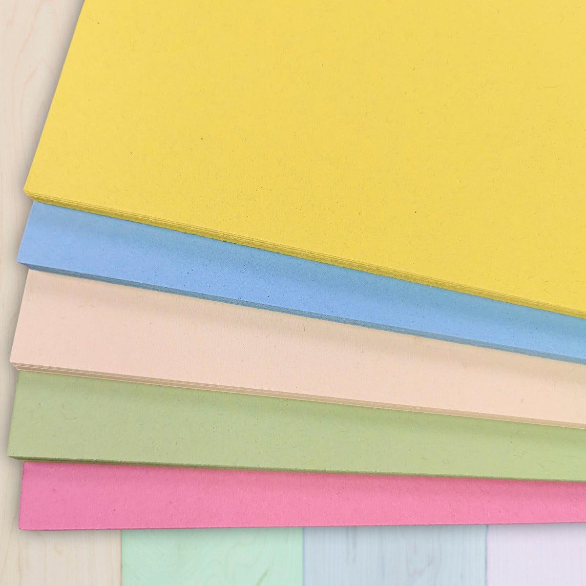 A3 100% Recycled Pastel Coloured Card in 180gsm
