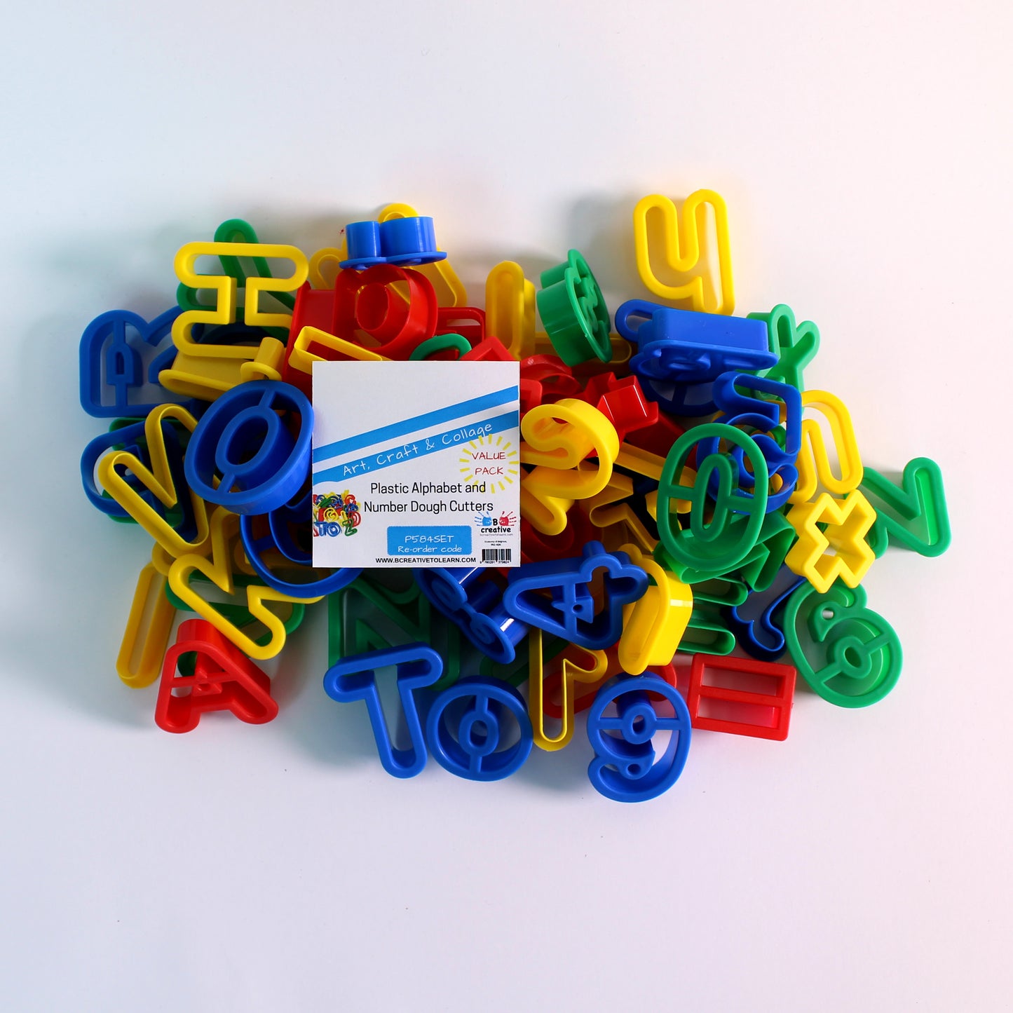 alphabet and number dough cutters