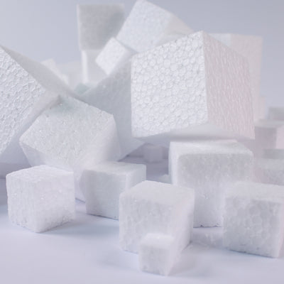 Polystyrene cubes