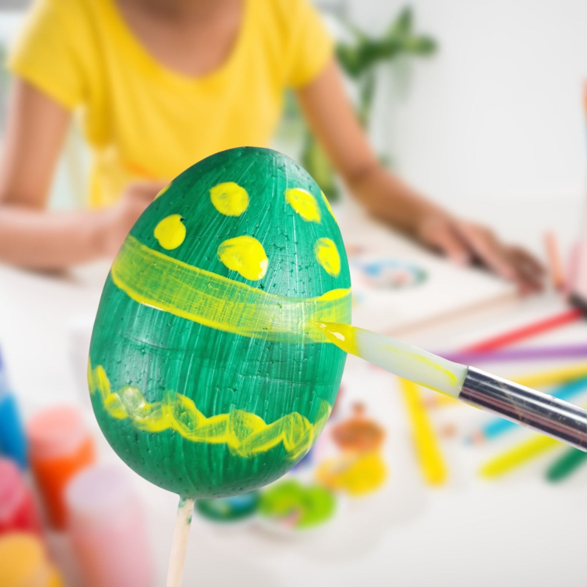White Polystyrene Easter Craft Eggs 5.5cm Size