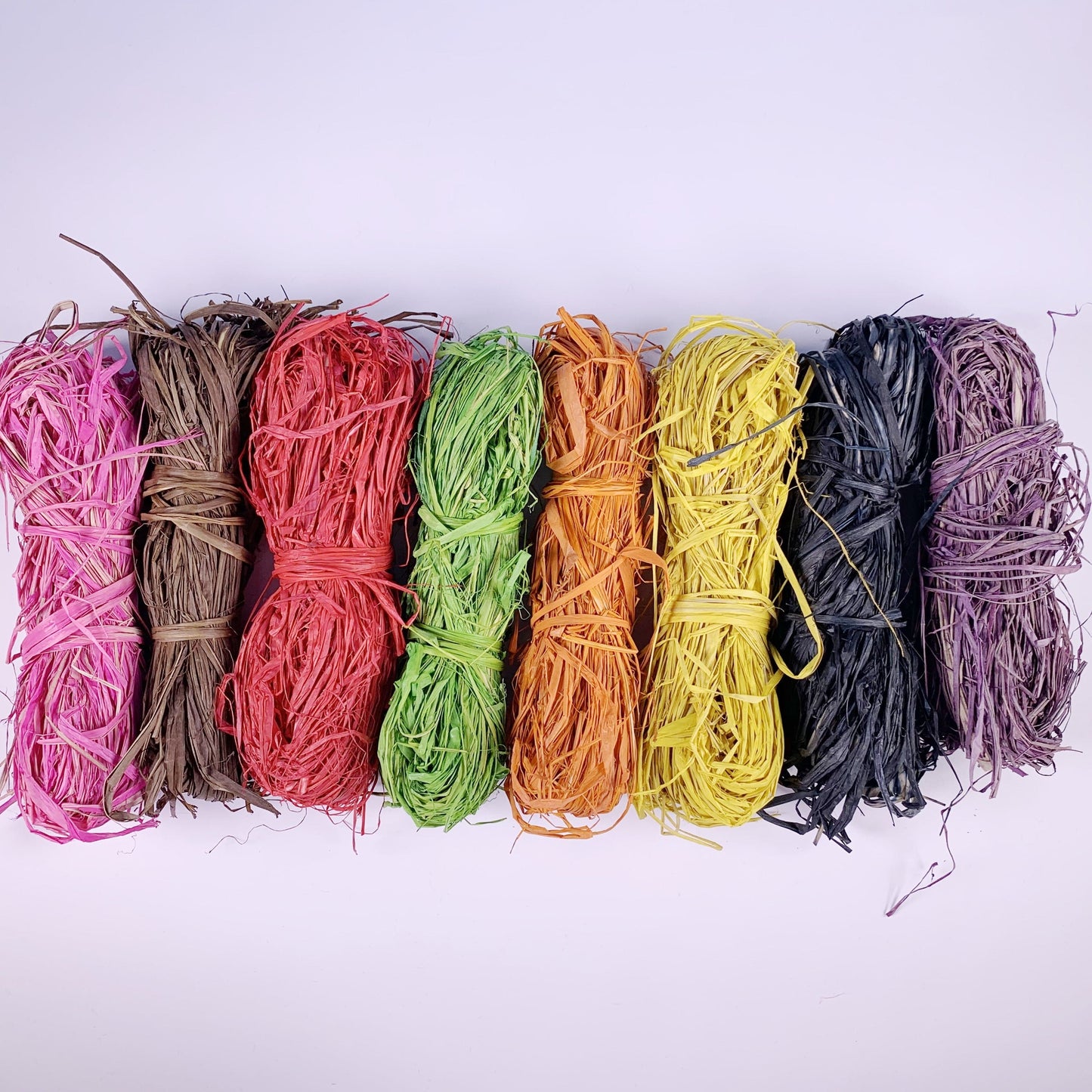 coloured raffia