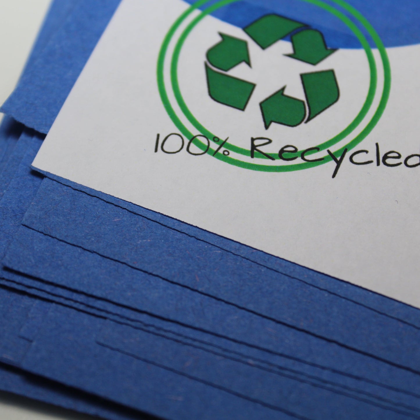 Recycled A2 Blue Kaleidoscope Paper