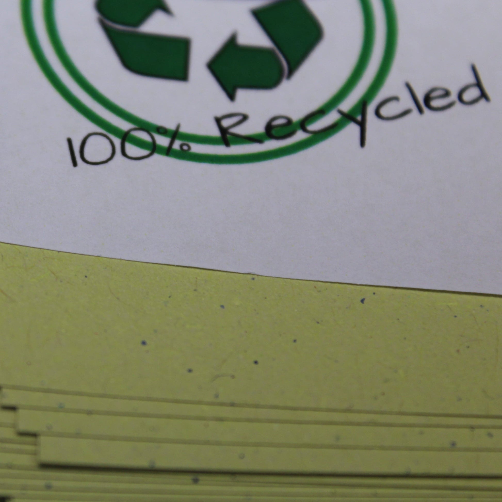 Recycled Yellow Sugar Paper