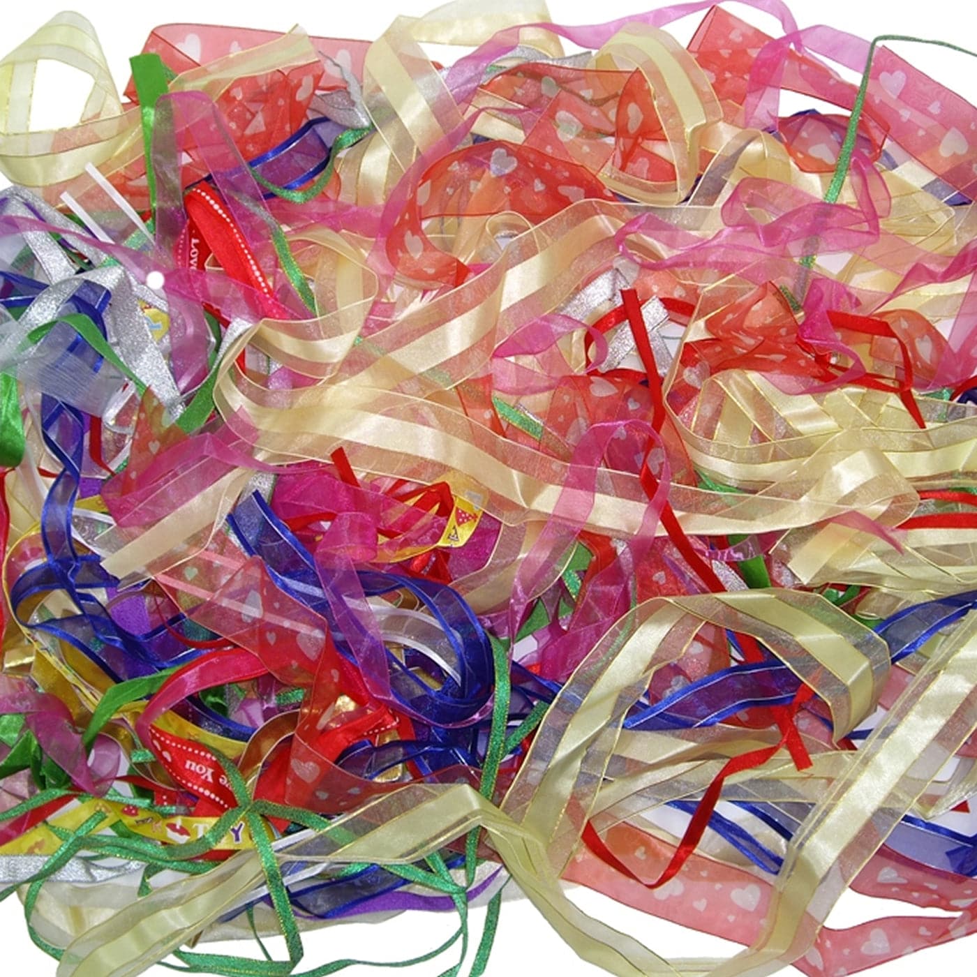 assorted ribbon offcuts