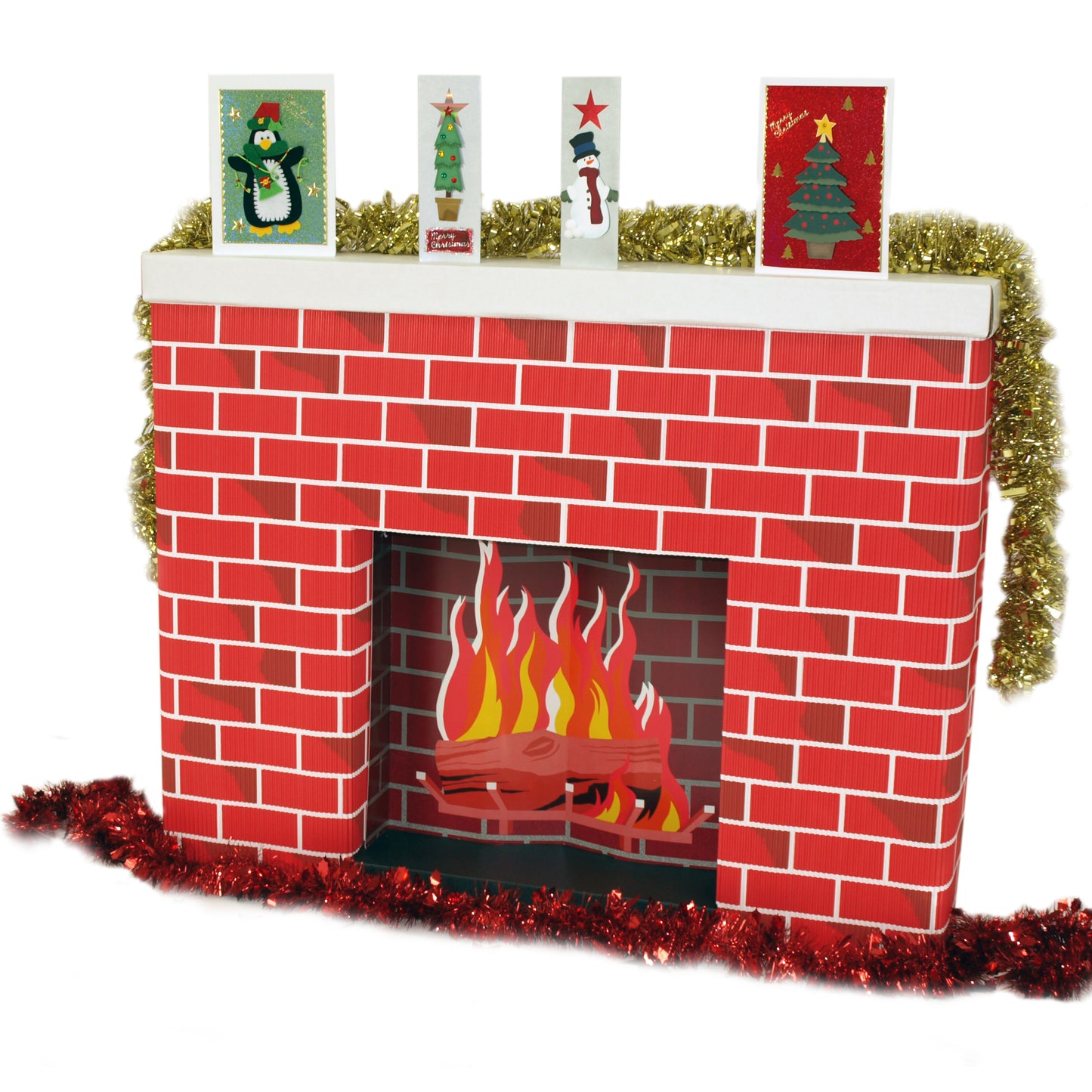 Life Size 3D Corrobuff Fireplace