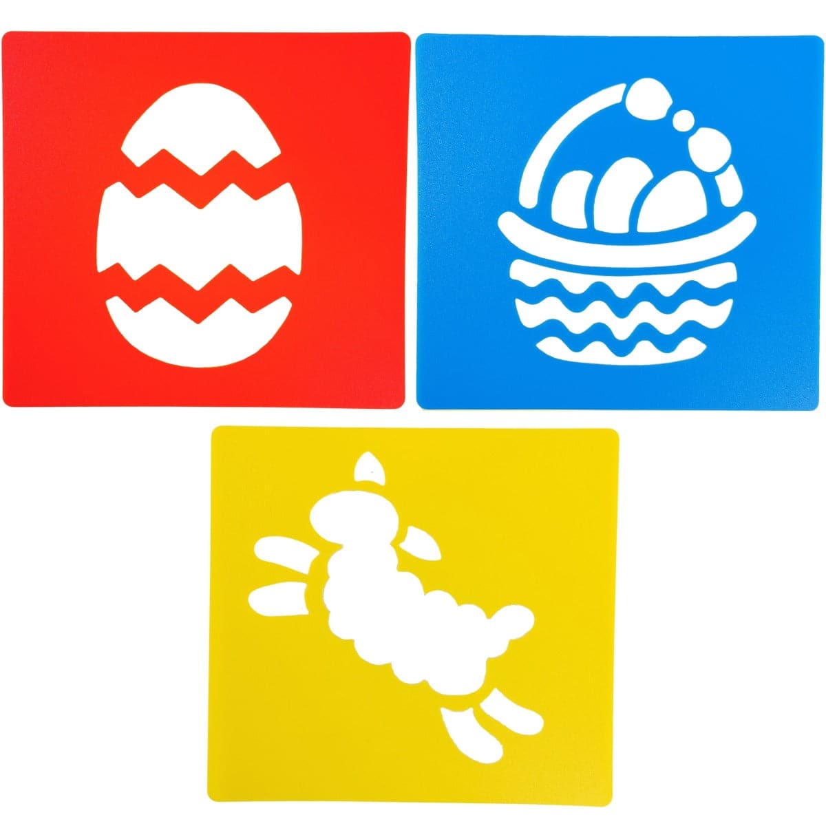 Reusable Large Easter Art Stencils 6 Pieces Stencil Sets for Kids