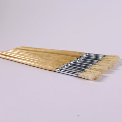 Hog bristle paint brushes