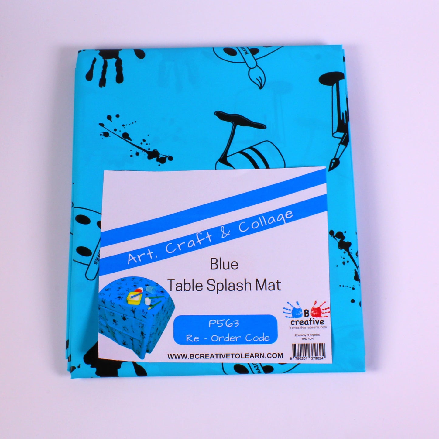 Blue Table Splash Mat