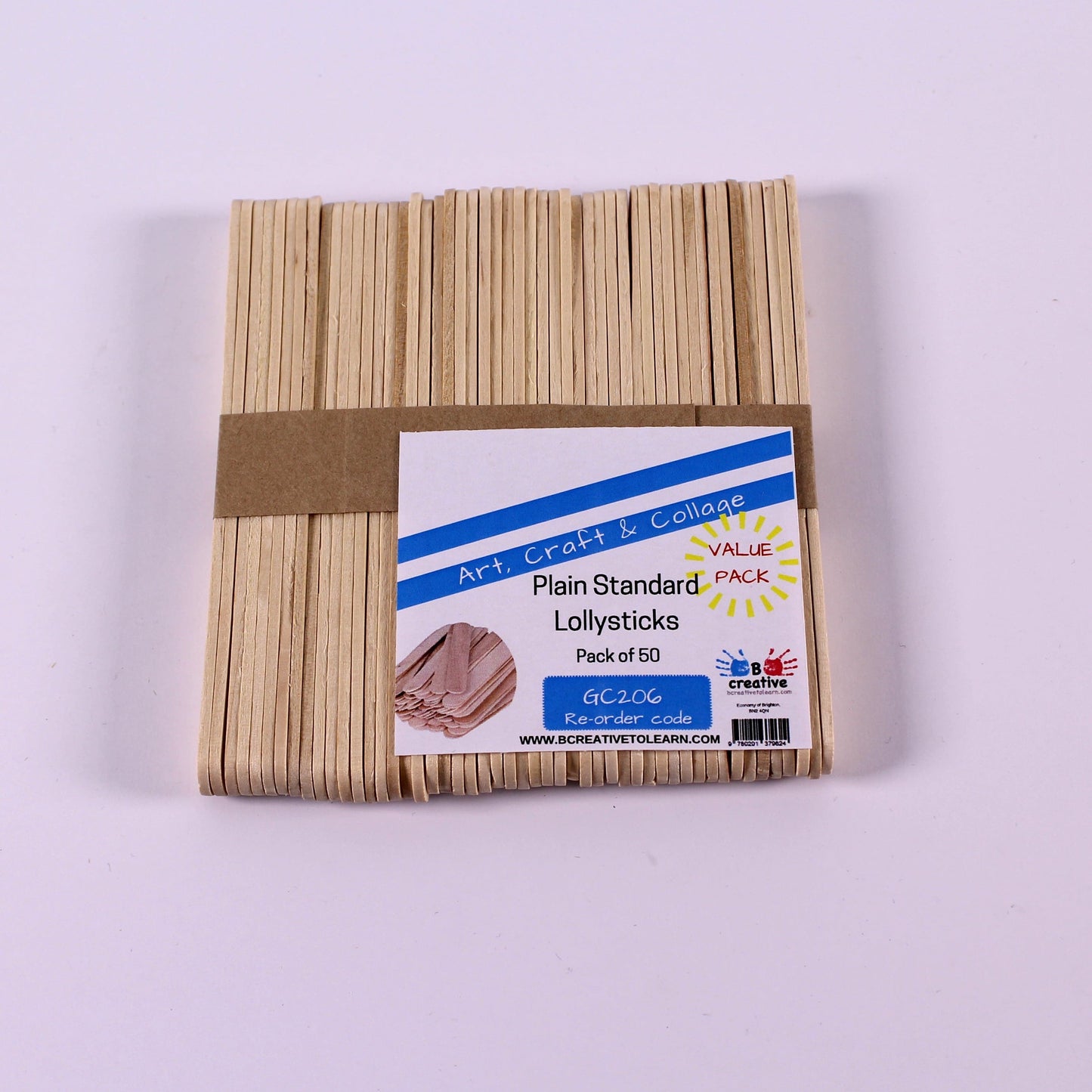 Standard Plain Wooden Lolly Sticks 11cm X 1cm
