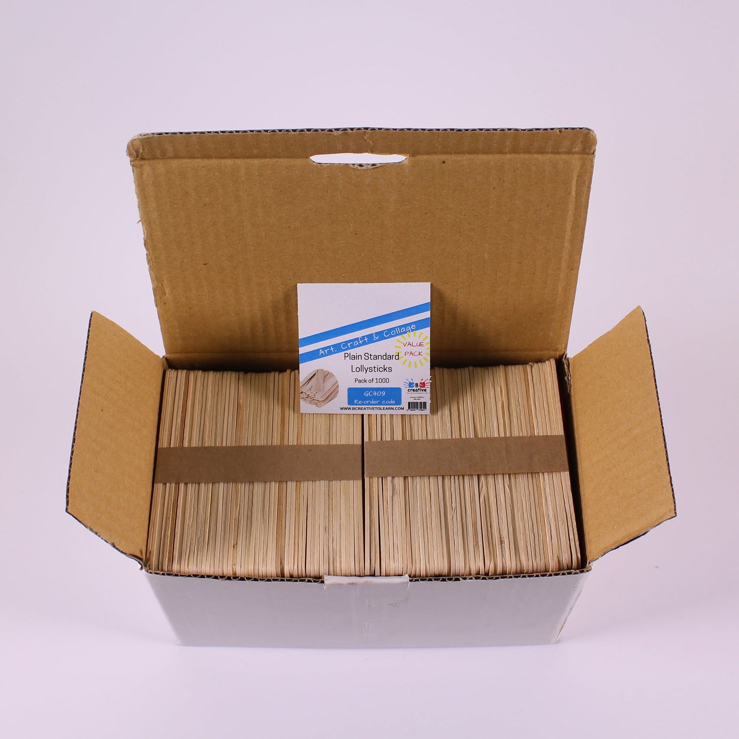 Standard Plain Wooden Lolly Sticks 11cm X 1cm