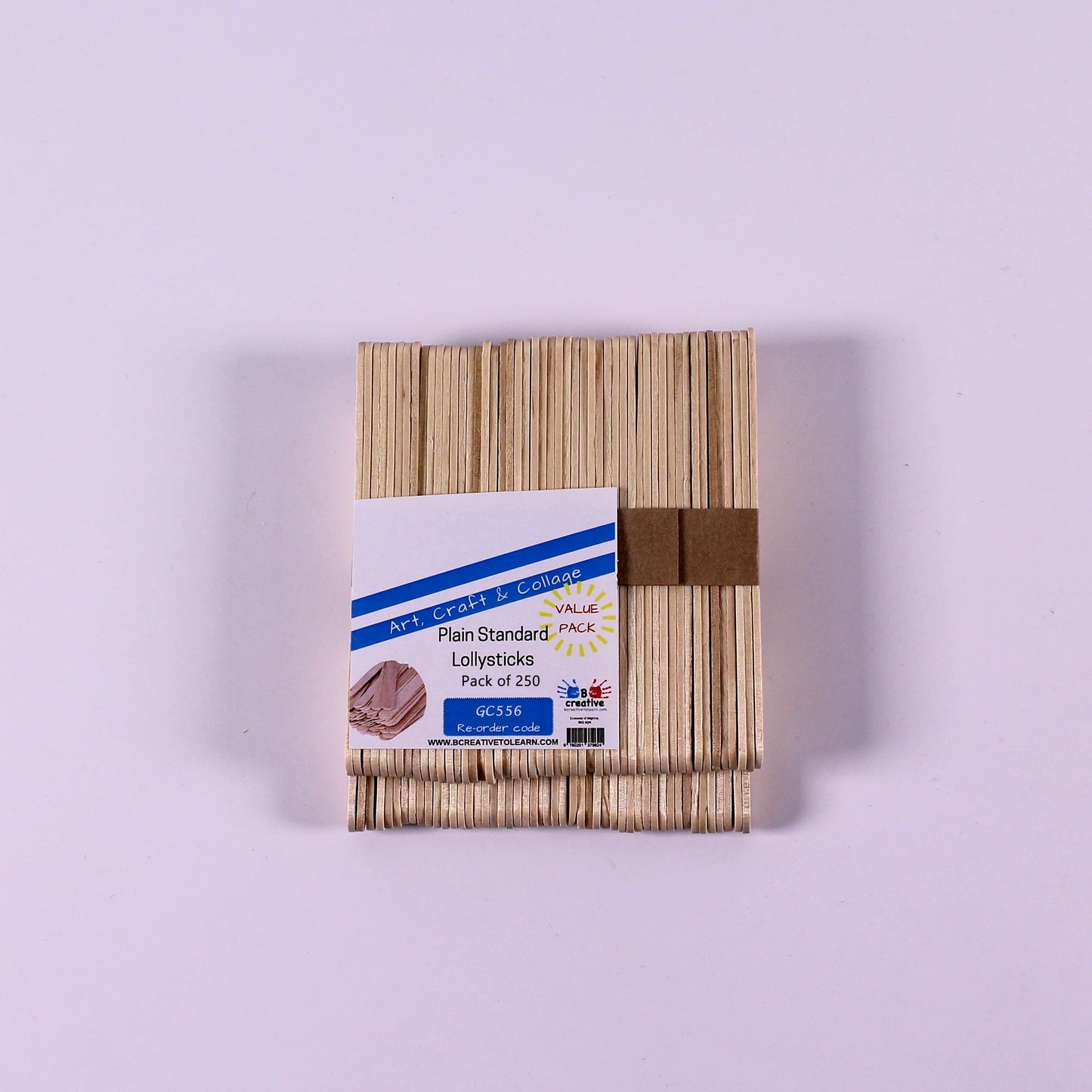 Standard Plain Wooden Lolly Sticks 11cm X 1cm