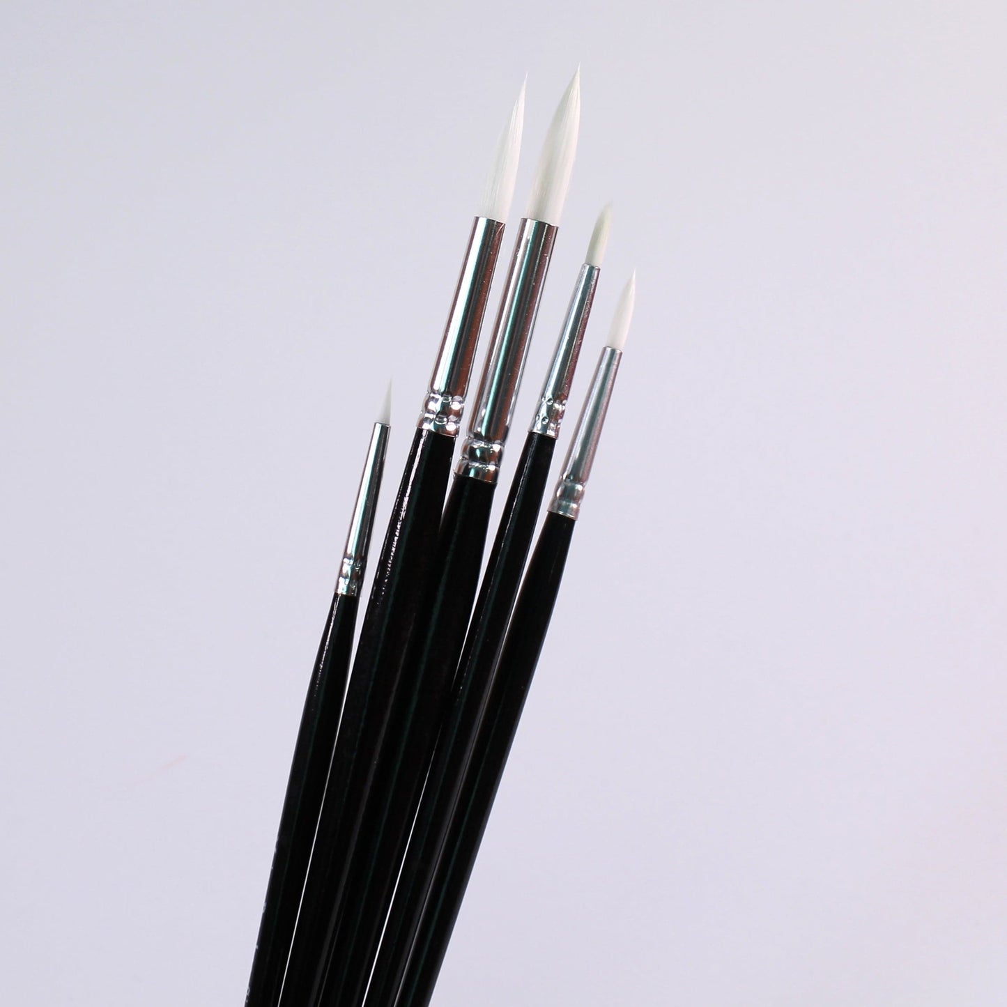 Pack of 5 Synthetic Sable Paint Brushes