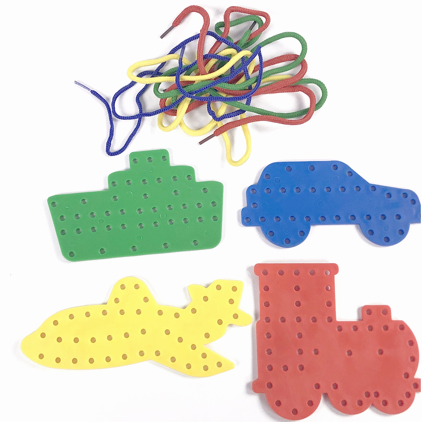 bust car train aeroplane lace cards