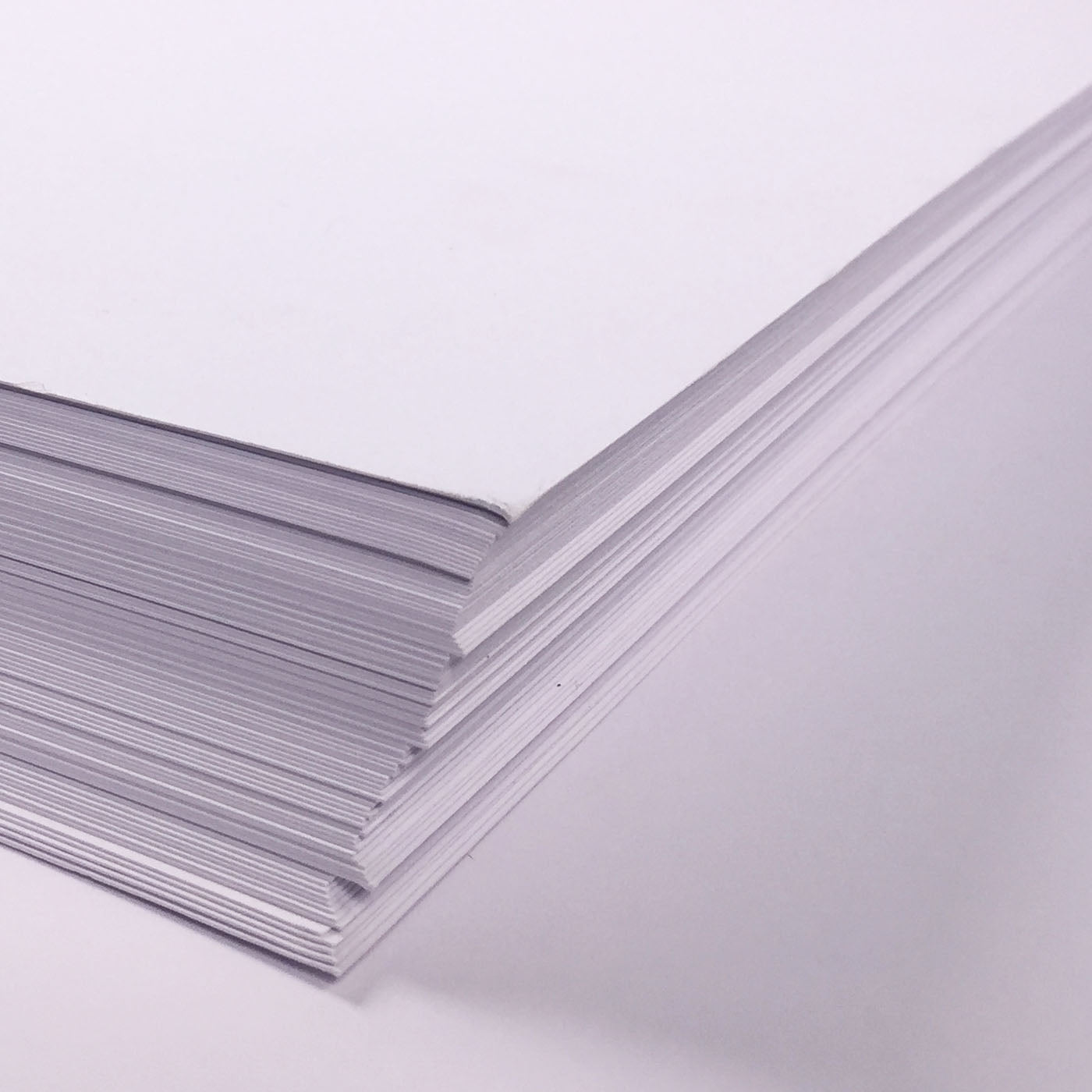 A5 white card