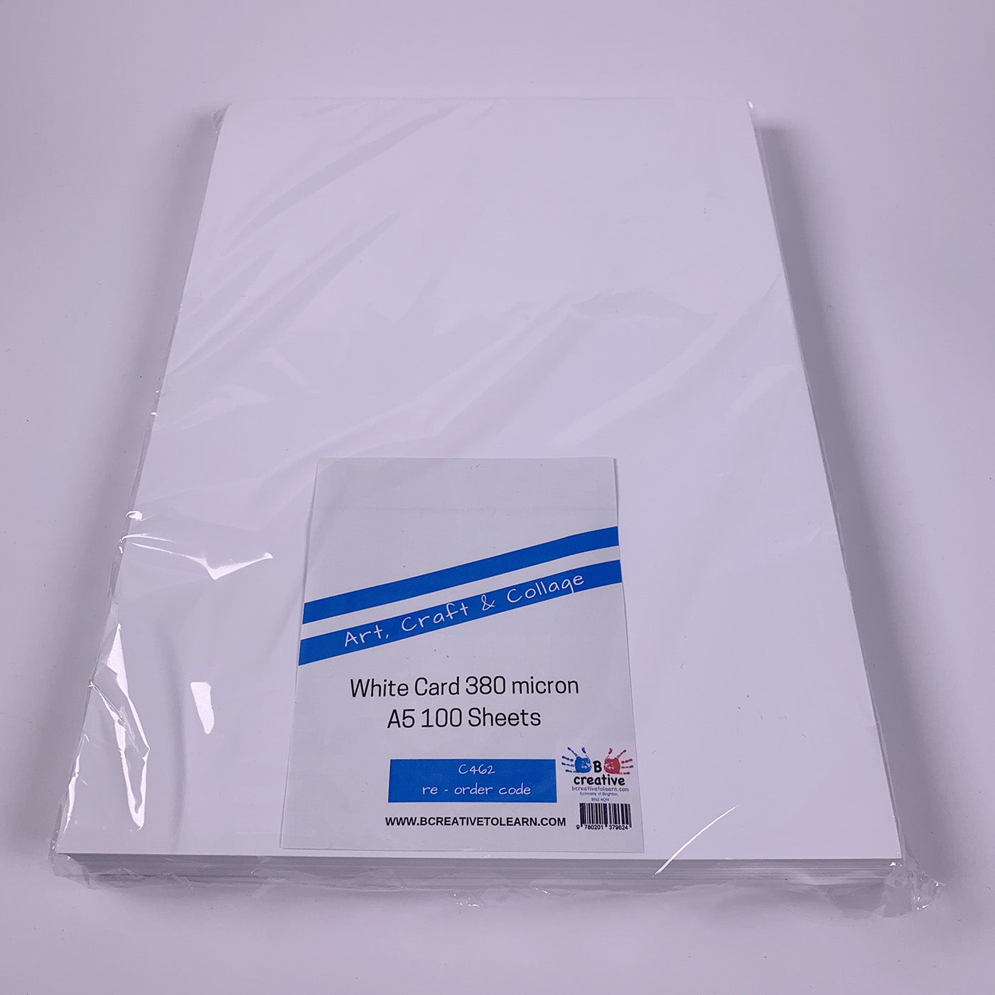 thick white card