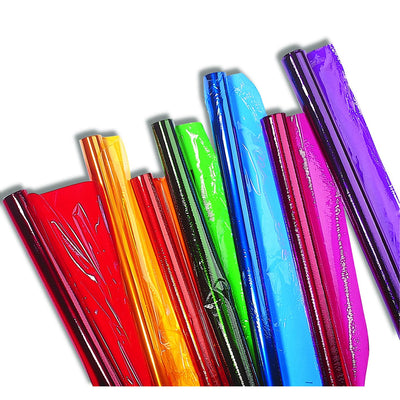 Red Cellophane Roll - Translucent, 50cm x 4.5m, 24gsm