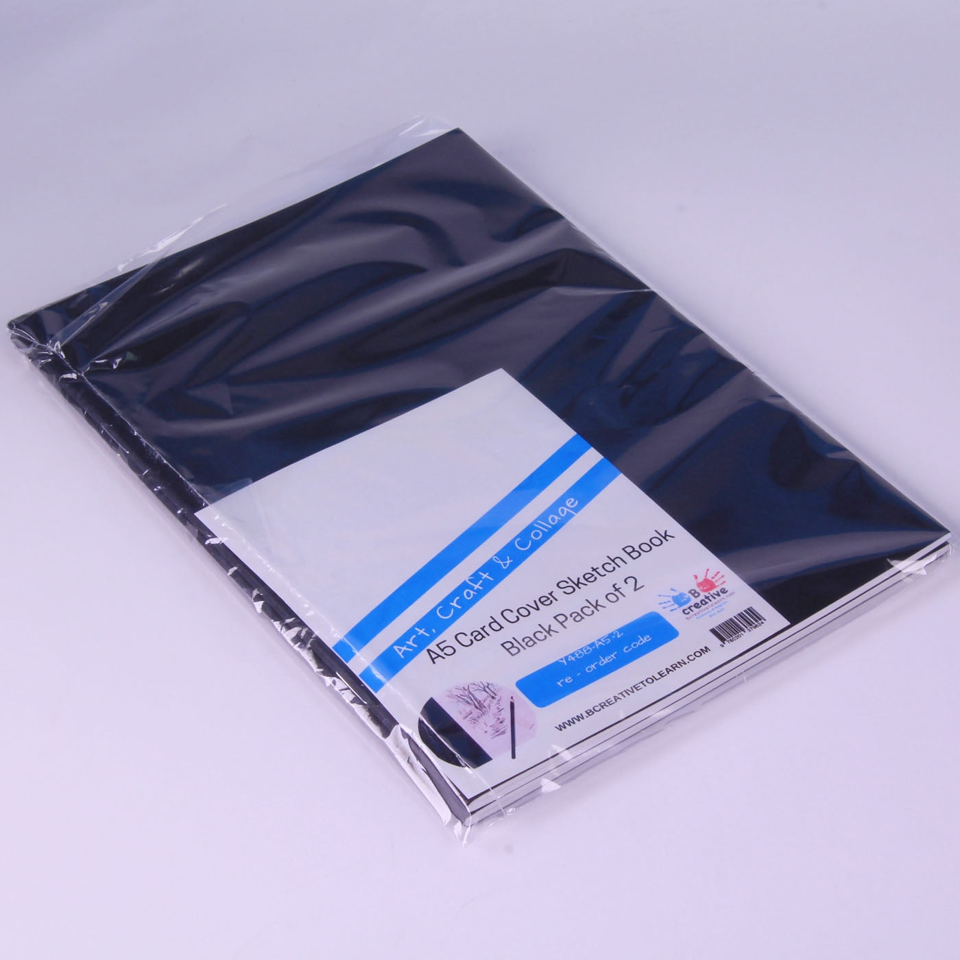 A5 Black Card Cover Sketch Book
