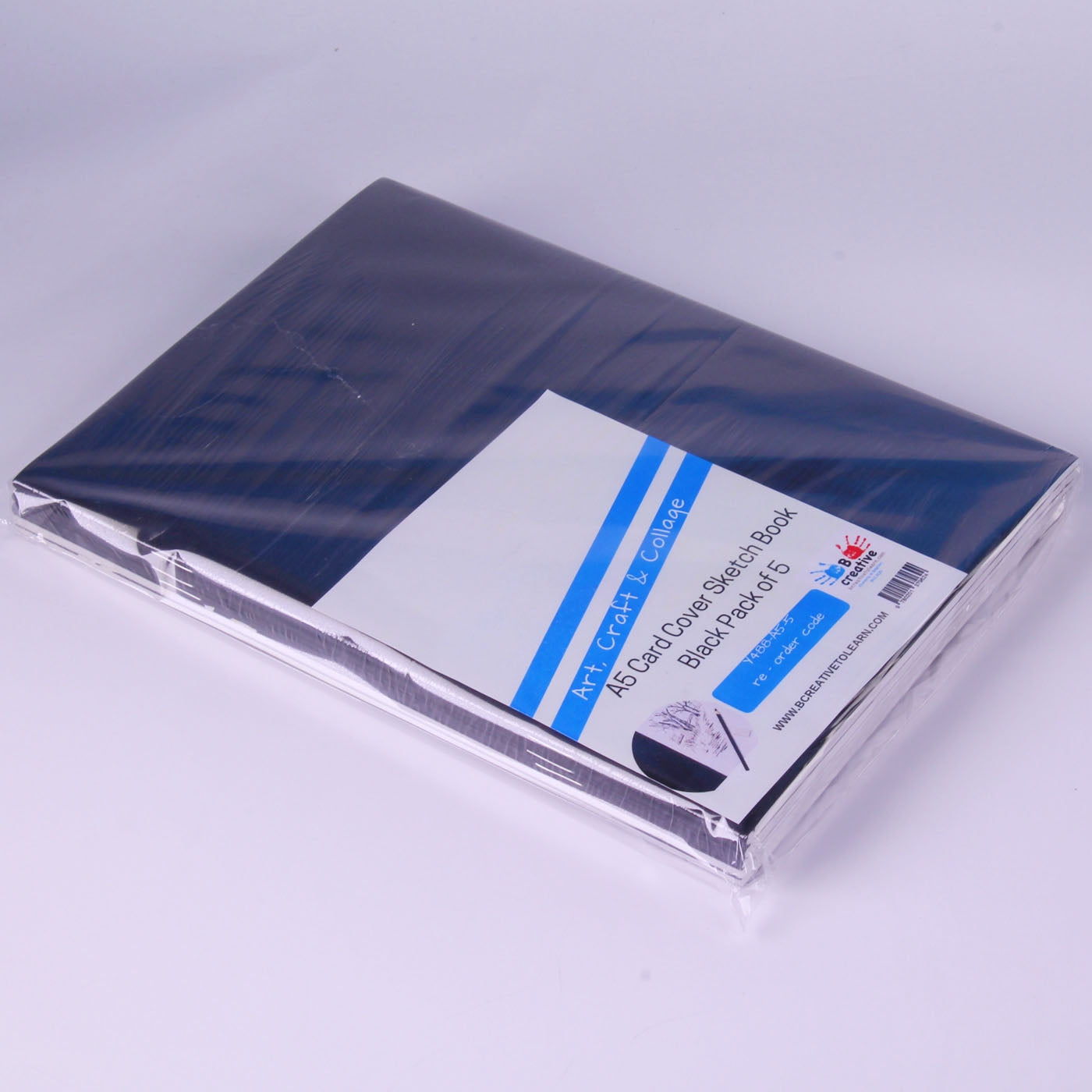 A5 Black Card Cover Sketch Book